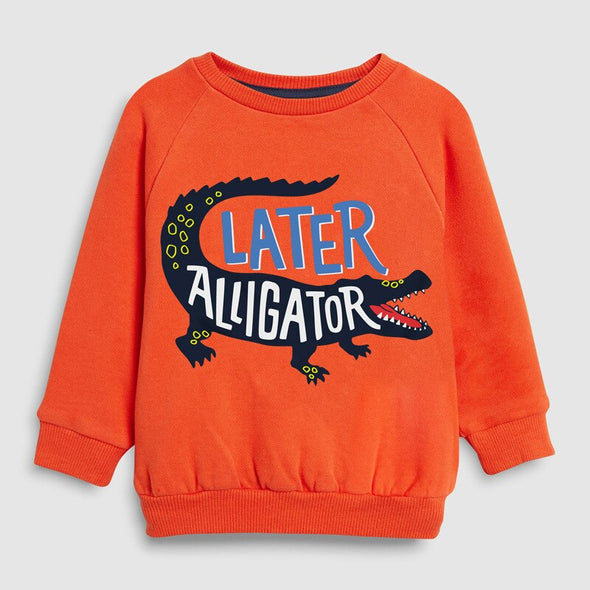 Alligator Design Long Sleeve Tee Set