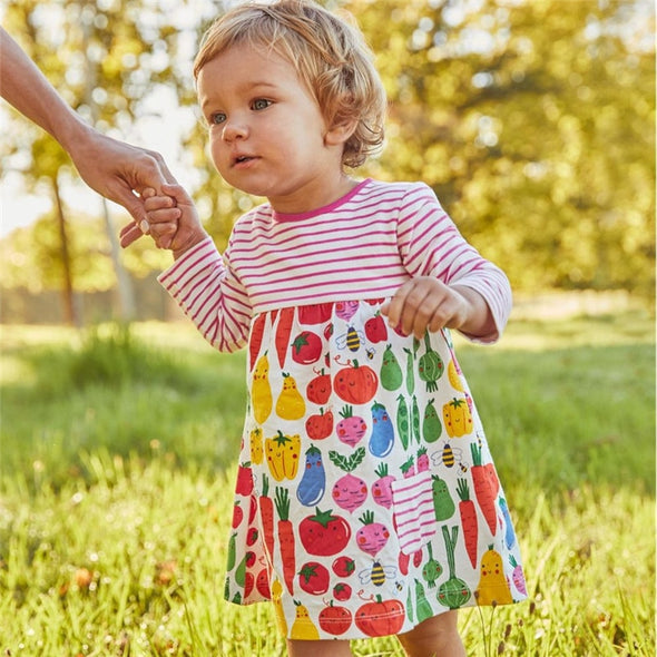 Fruit Design Long-sleeve Dress