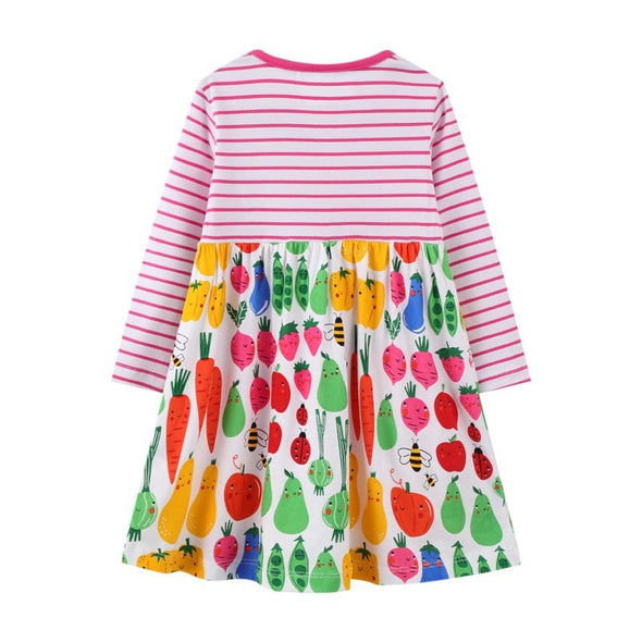 Fruit Design Long-sleeve Dress