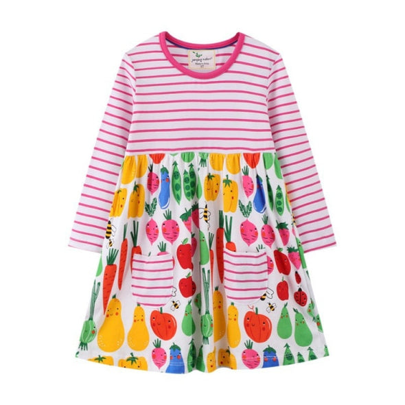 Fruit Design Long-sleeve Dress