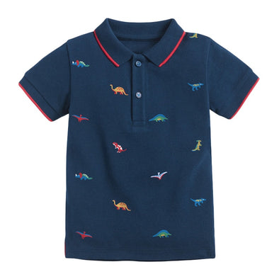 Dinosaur Design Collared Polo Tee