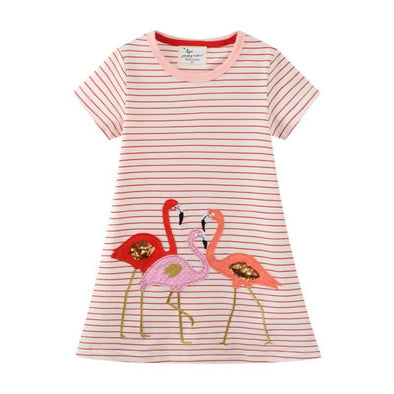 Flamingo Design Summer Dress