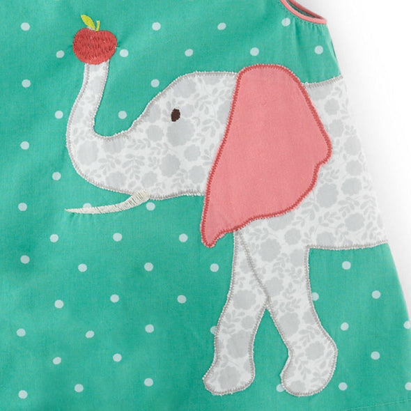 Elephant Design Pinafore Dress