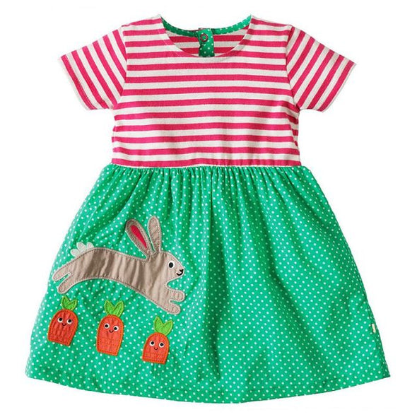 Striped Bunny Design¬†Summer Dress