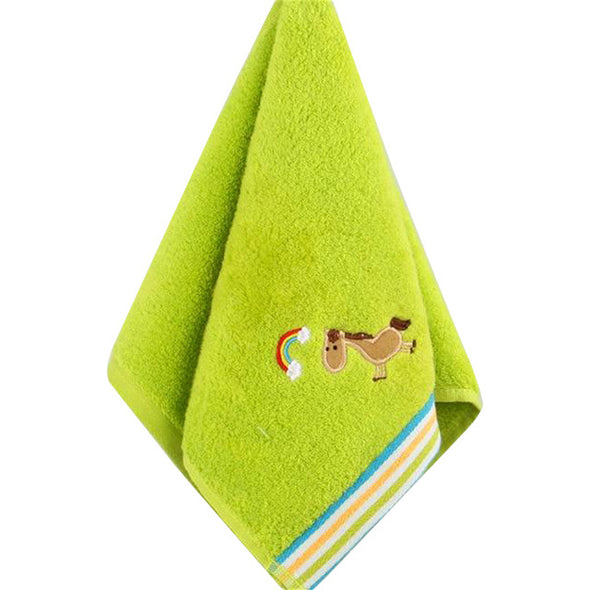 Cute Animal Embroidered Hand & Face Towels