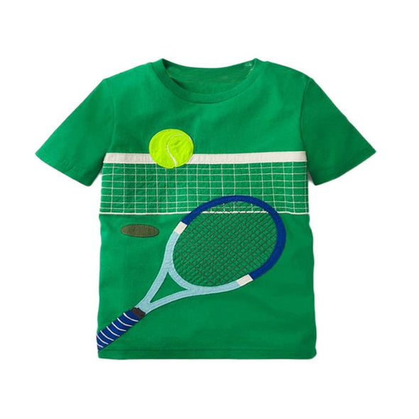 Tennis Cartoon Print Tee